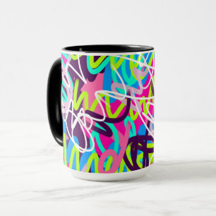 Joyful Colours Modern Abstract  Mug