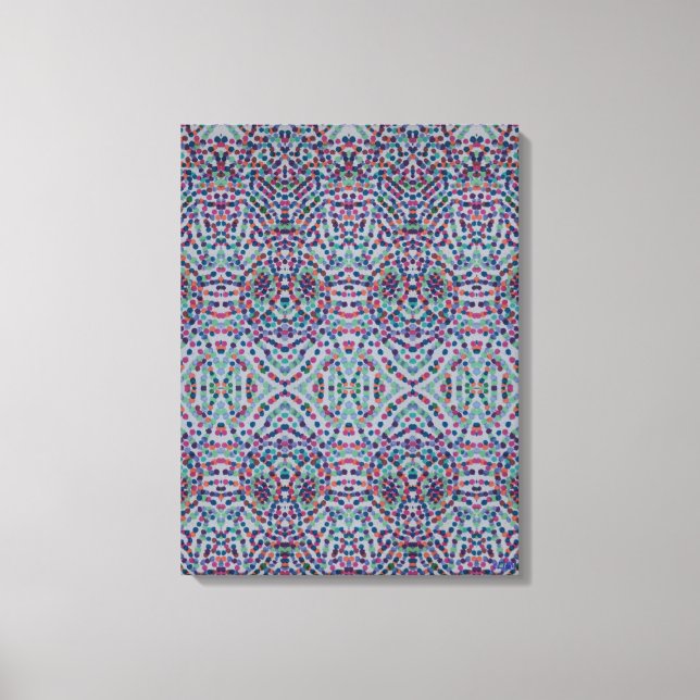 Joyful Confetti Mosaic III Stretched Canvas Print (Front)