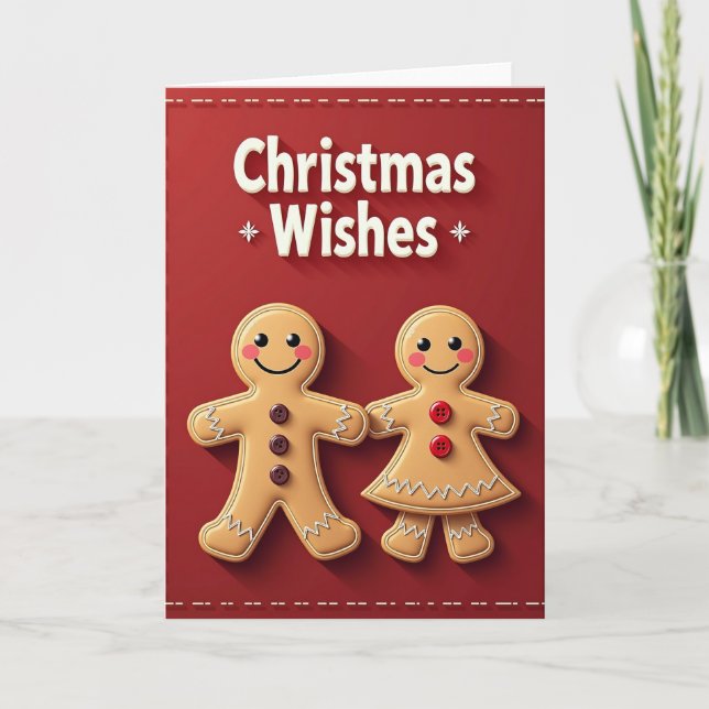 Joyful Cookie Figures Card (Front)