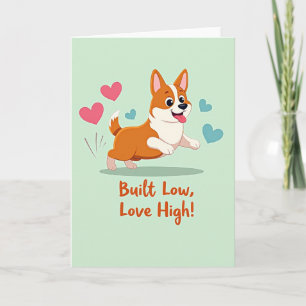 Joyful Corgi Love High Card