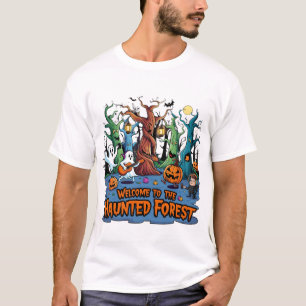 Joyful Creatures in Haunted Forest T-Shirt
