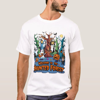 Joyful Creatures in Haunted Forest T-Shirt