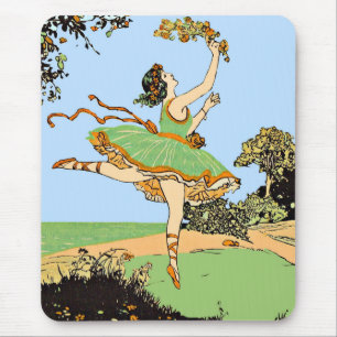 joyful dancer print mouse mat