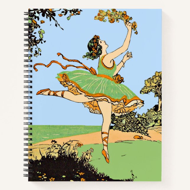 joyful dancer print notebook (Front)