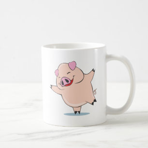 Joyful Dancing Pig Coffee Mug