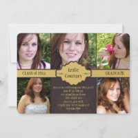 Joyful Day Photo Graduation Invitation
