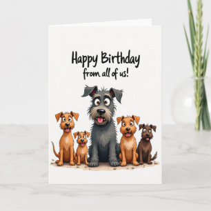 Joyful Dog Friends Birthday Card