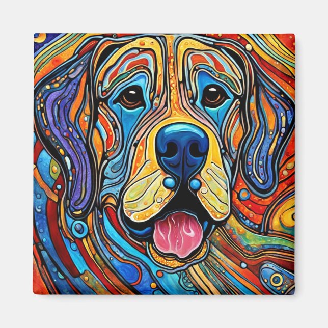 Joyful Dog Magnet (Front)