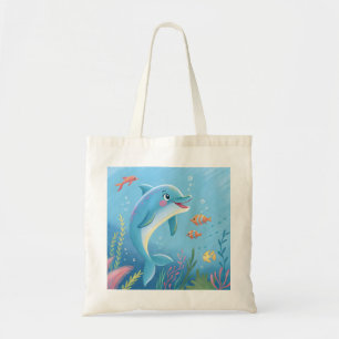 Joyful Dolphin Moments Tote Bag