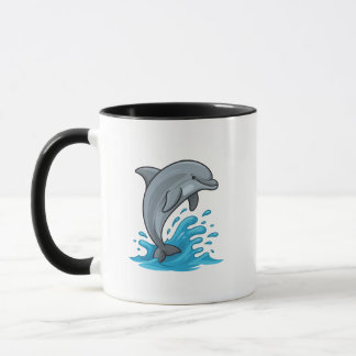 Joyful Dolphin Splash - Mug