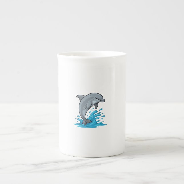 Joyful Dolphin Splash - Specialty Mug (Front)