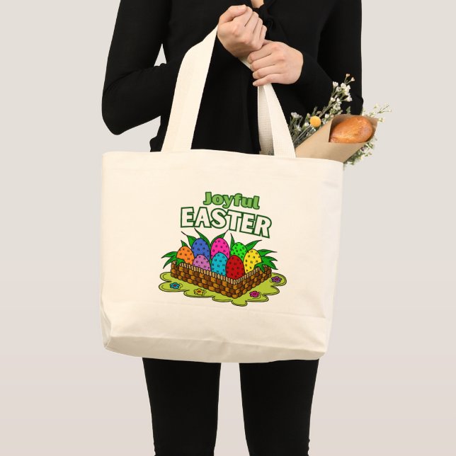 Joyful Easter -Easter Tote Bag (Front (Product))
