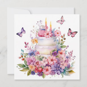 Joyful Elegance: Enchanted Garden Birthday Card
