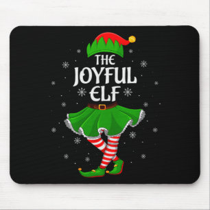 Joyful Elf Christmas Family Girls Women Elf Squad Mouse Mat