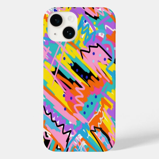 Joyful Expression Abstract Print Case-Mate iPhone Case (Back)