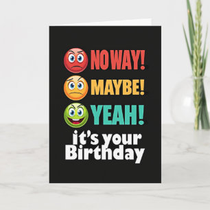 Joyful Faces Birthday Card