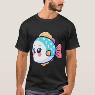 Joyful Fish Cartoon T-Shirt