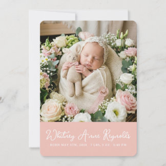Joyful Flat Announcement Card