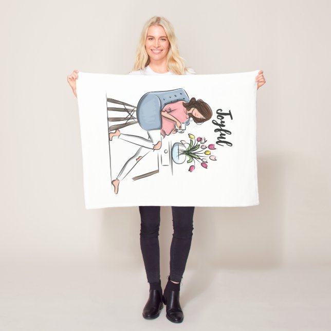 Joyful Fleece Blanket (In Situ)