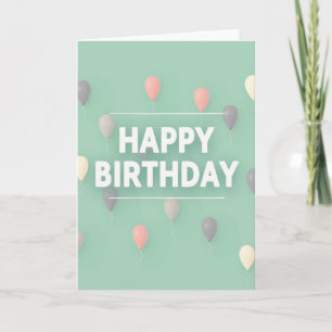Joyful Floating Spheres Card