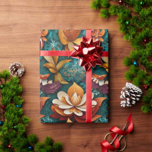 Joyful Floral Elegance Wrapping Paper