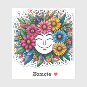 Joyful Floral Stickers for Creativity