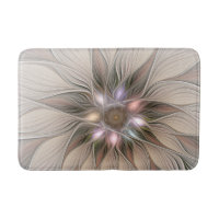 Joyful Flower Abstract Beige Brown Floral Fractal