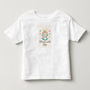 "Joyful Flower – Bright & Cheerful Floral Art" Toddler T-Shirt