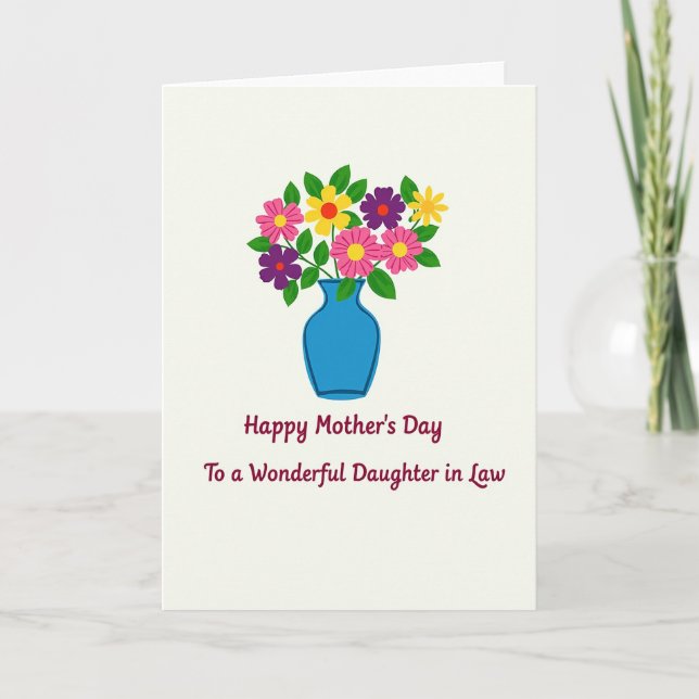 Joyful Flower Daughter Card (Front)
