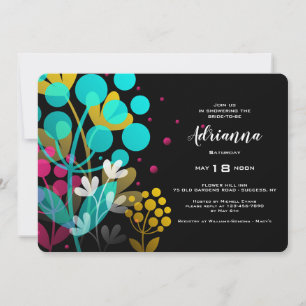 Joyful Flowers Bridal Shower Invitation
