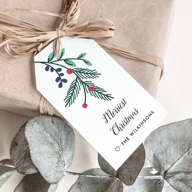 Joyful Foliage Holiday Gift Tags (Creator Uploaded)