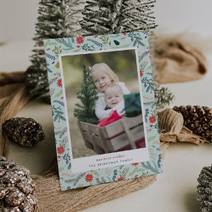 Joyful Foliage Photo Holiday Card
