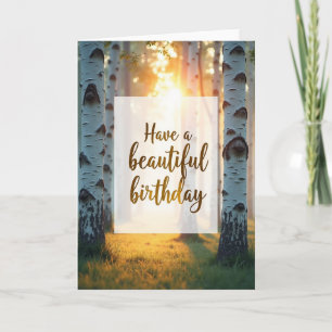 Joyful Forest Birthday Card