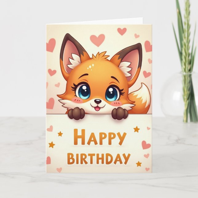 Joyful Fox Art Card (Front)