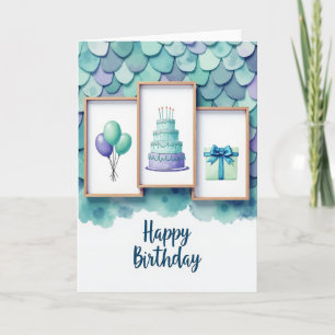 Joyful Framed Watercolor Card