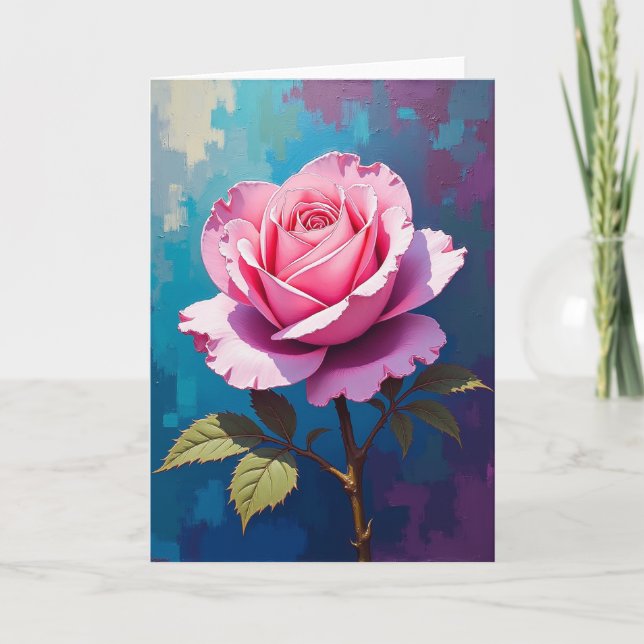 Joyful Fuchsia Bloom Card (Front)