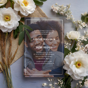 Joyful Fun Photo Wedding Invitation