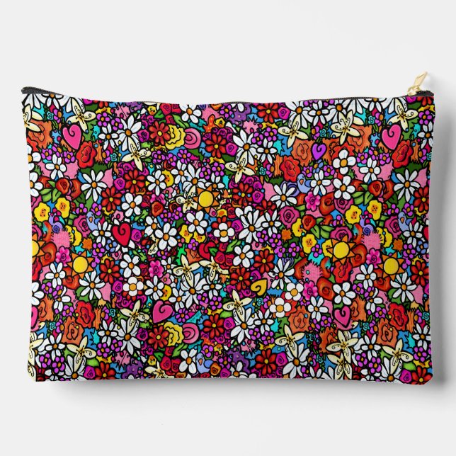 Joyful Garden Accessory Pouch (Back)