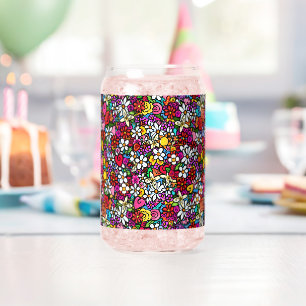 Joyful Garden Can Glass