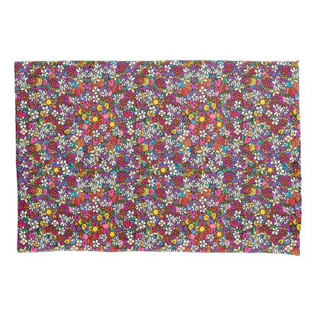 Joyful Garden Pillowcase (Front)
