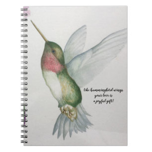 Joyful Gift Hummingbird Wings Mothers Day Notebook