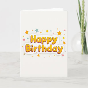 Joyful Golden Birthday Card