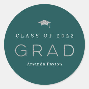 Joyful Grad Graduation Stickers or Envelope Seals