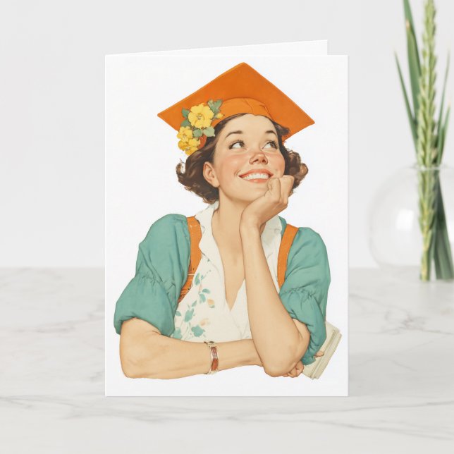 Joyful Graduation Day Portrait Invitation (Front)