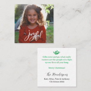 Joyful Greetings Merry Christmas BUDGET Note Card