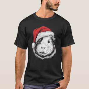 Joyful Guinea pig Santa on Guinea pig Christmas  T-Shirt