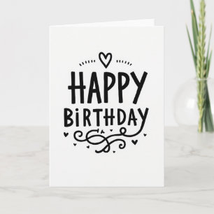 Joyful Hand Drawn Birthday Card