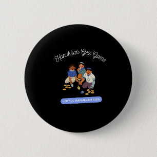 Joyful Hanukkah Kids 6 Cm Round Badge