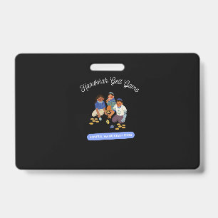 Joyful Hanukkah Kids ID Badge