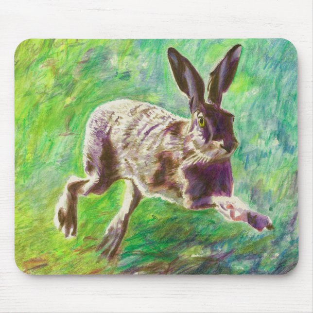Joyful hare 2011 mouse mat (Front)